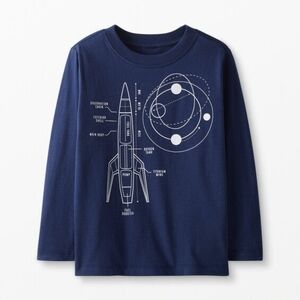 Size 5 110 Cm Hanna Andersson Boys Shirt Top Space Nasa Like New